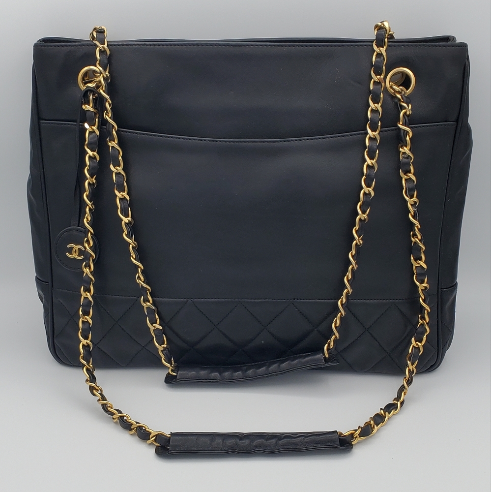 🎀 SOLD 🎀 Chanel Quilted Matelasse Lambskin Tote Bag